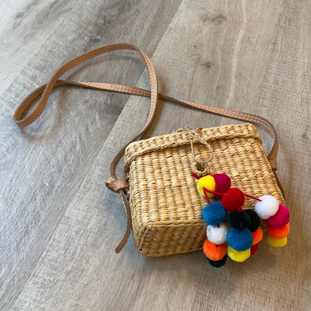 Nannacay Baby Roge Pom-Pom Crossbody Bag